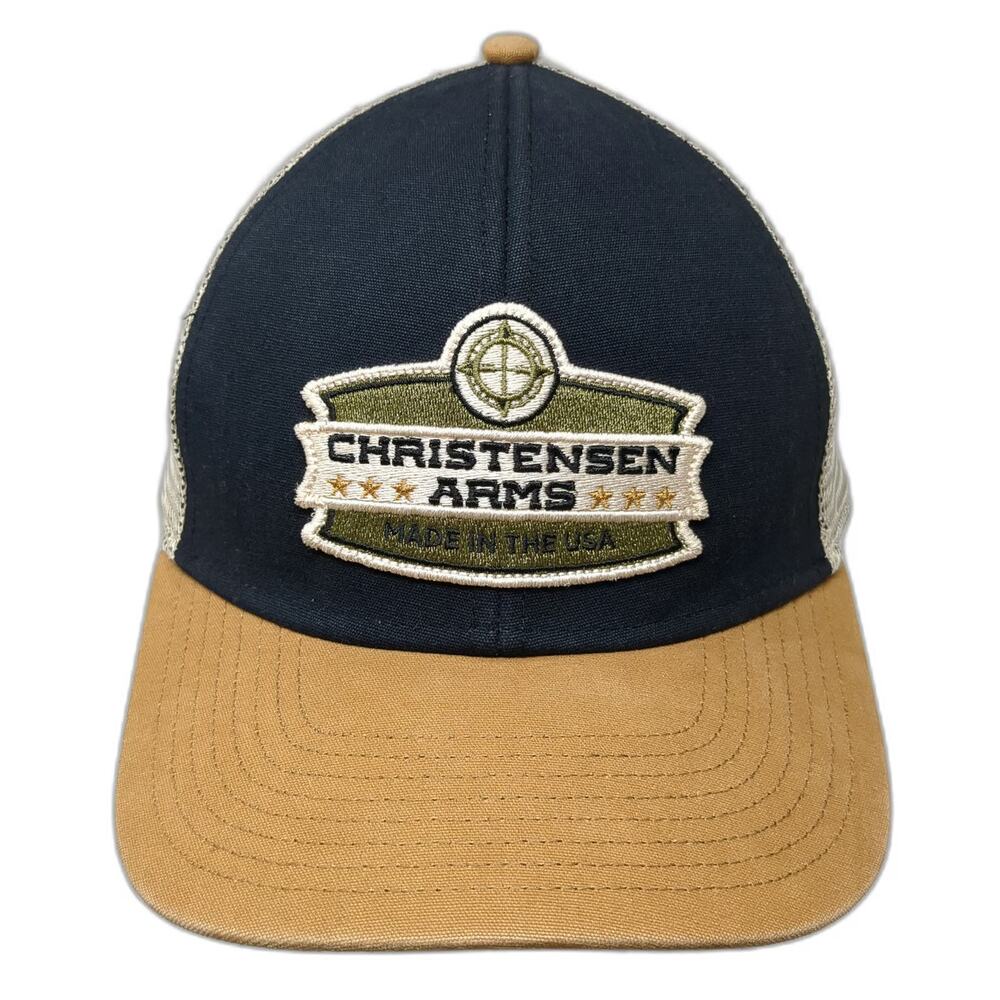 Rove Trucker Hat Blue One Size Snapback Mesh Back Patch Logo Christensen Arms